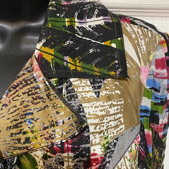 Alberto Makali Tropical Print Women's Jacket Size 12 - Picture 4 of 13